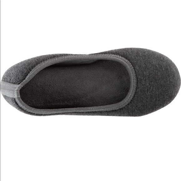 Isotoner Velour Victoria Ballerina House Slipper - Picture 4 of 5
